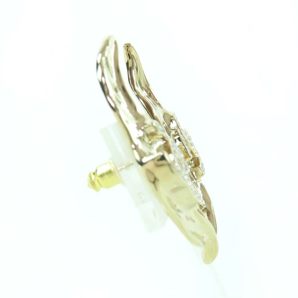 Chanel Cc Logo Earrings Metal Gold-Tone #250094C97B - Picture 4 of 9